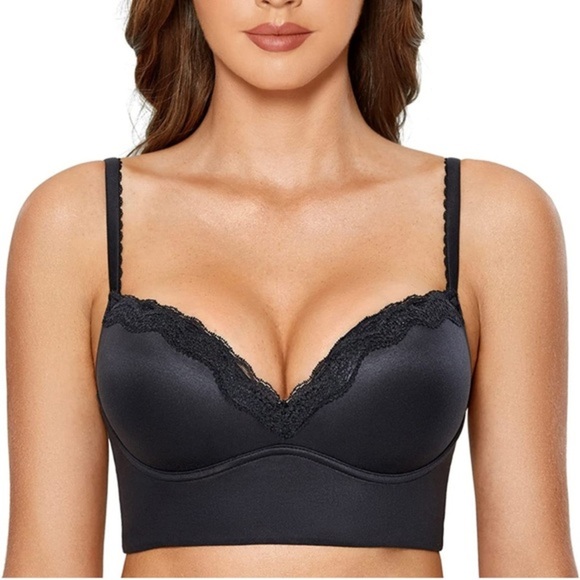 Other - 🆕 Push Up Bra Wireless Padded No Underwire Bralettes Lace Plunge Bras